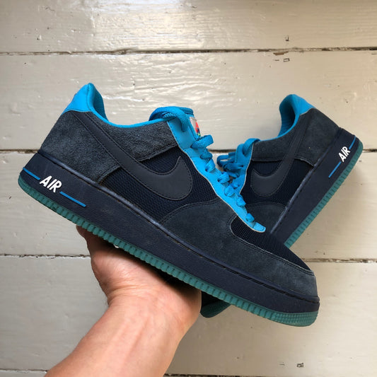 Nike Air Force 1 Navy and Light Blue (UK 10)