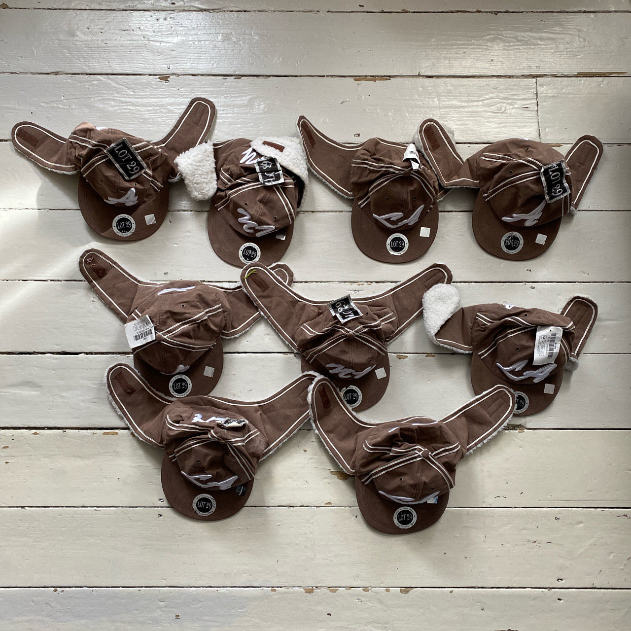 Lot 29 Vintage Dog Ear Sherpa Fitted Caps