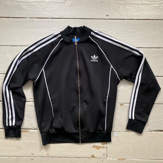 Adidas SST Black Track Jacket (Medium)