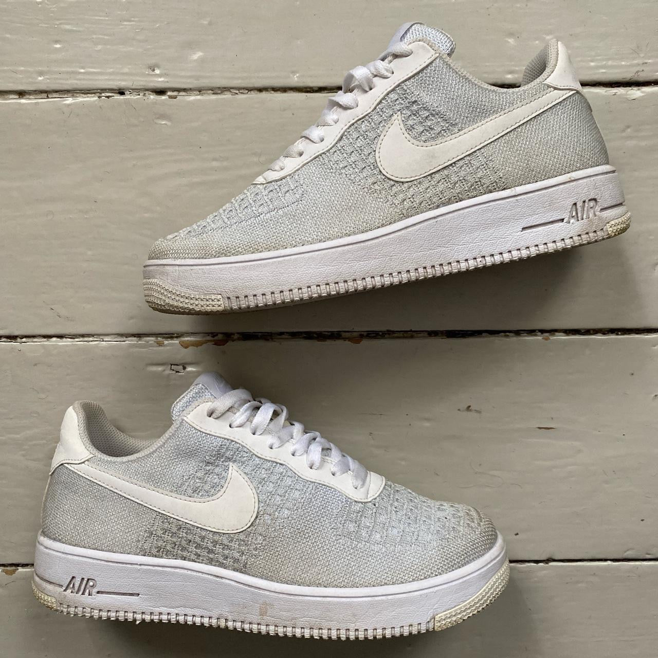 Nike Air Force 1 Flyknit White (UK 8)