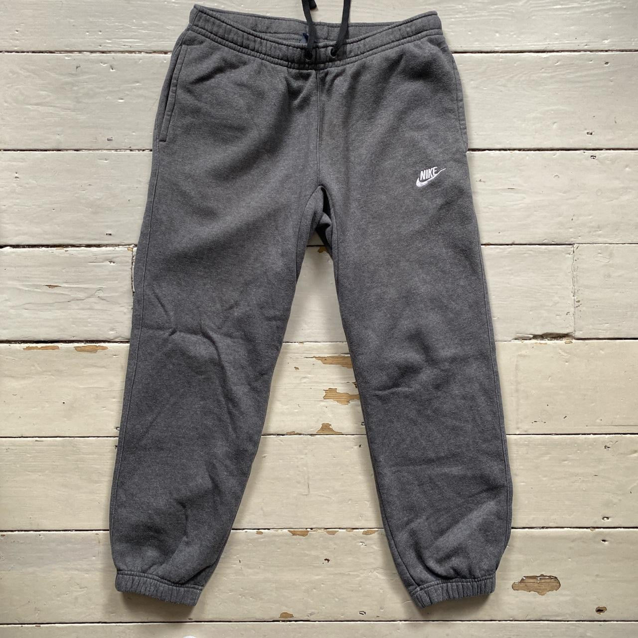 Nike Swoosh Grey Joggers (Medium)