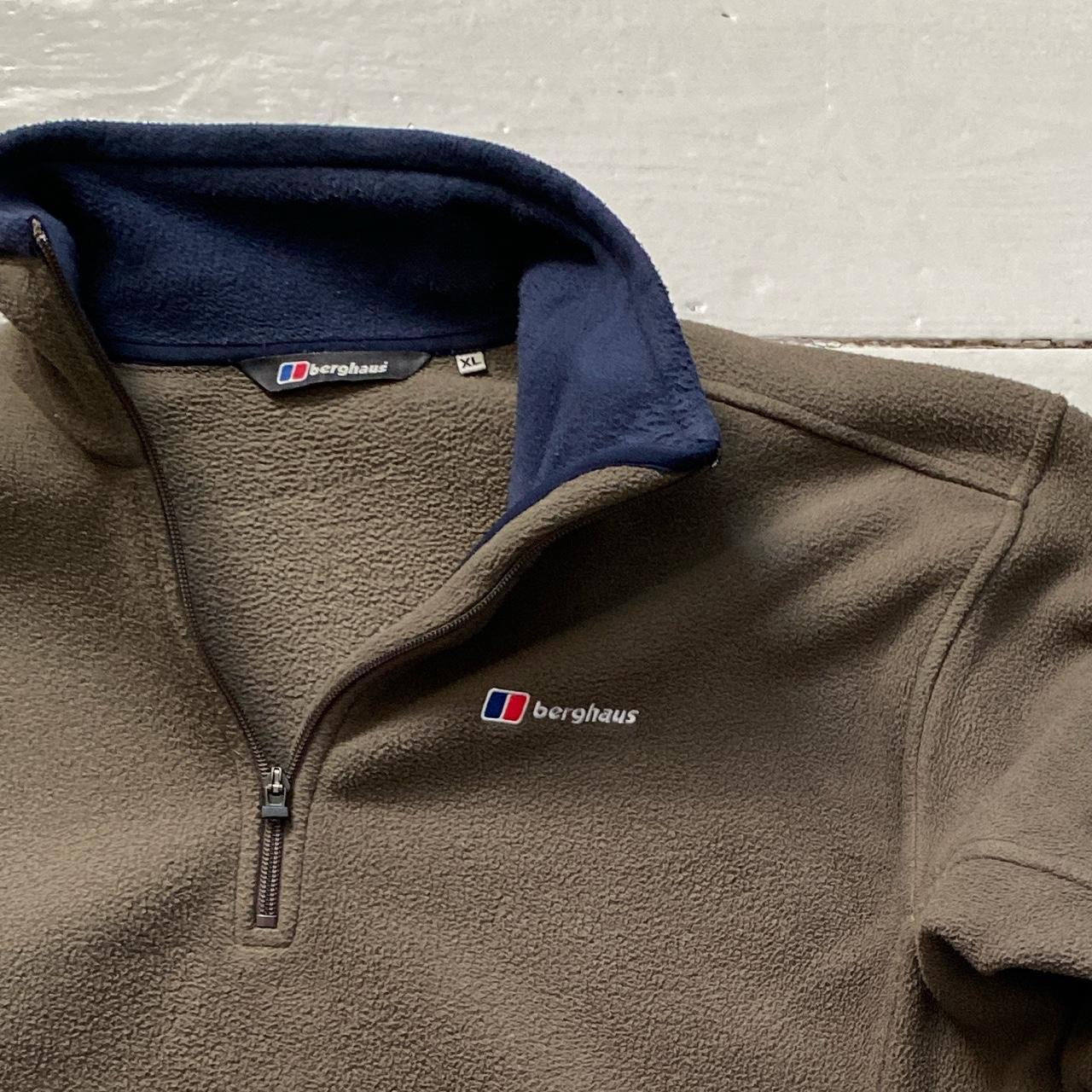 Berghaus Brown Fleece Quarter Zip (XL)