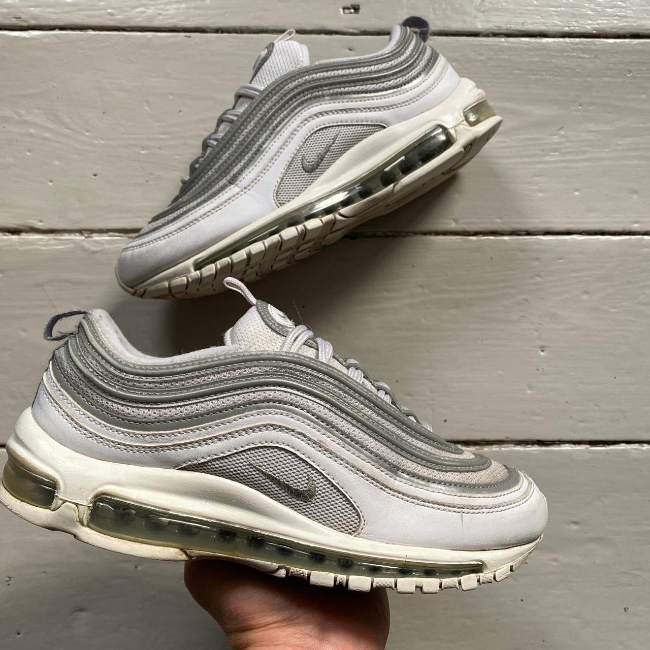 Nike Air Max 97 White and Silver (UK 7)