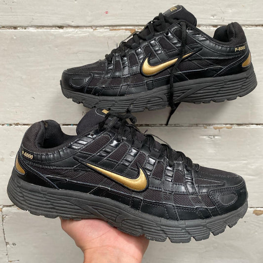 Nike P-6000 Black and Gold (UK 7)