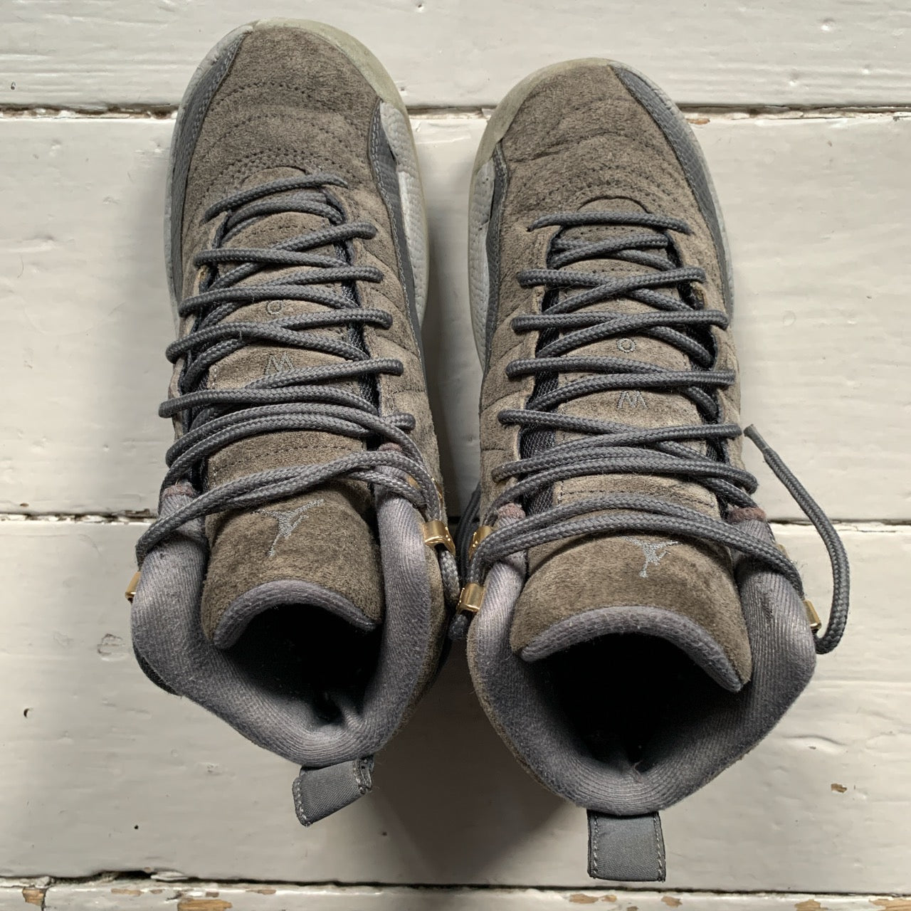 Jordan 12 Wolf Grey Suede (UK 4.5)