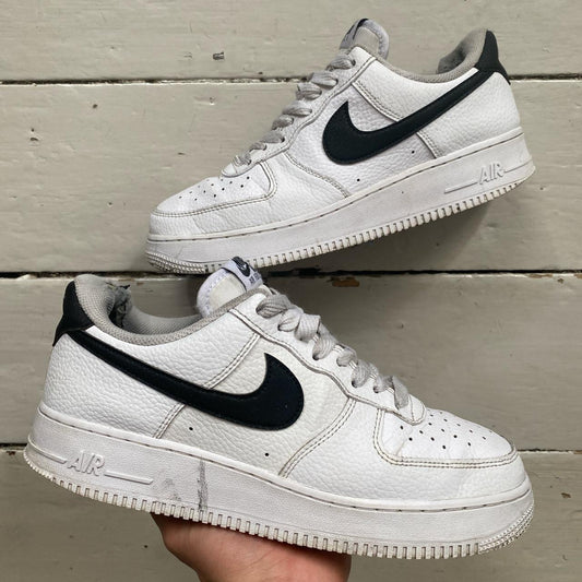 Nike Air Force 1 White and Black (UK 8)