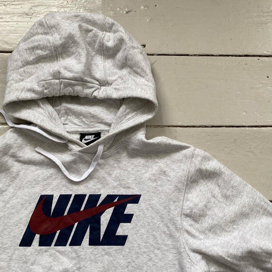 Nike Club Swoosh White Hoodie (XS)