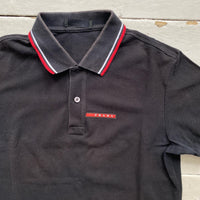 Prada Black Polo Shirt (Small)