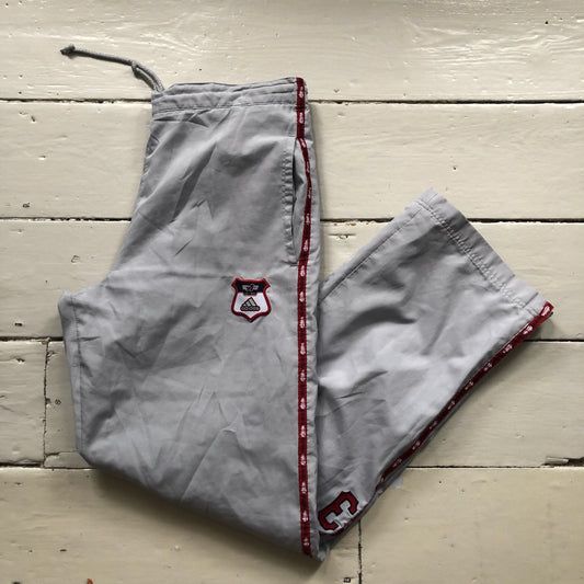 Adidas Repeat Logo Grey Shell Bottoms (Small)
