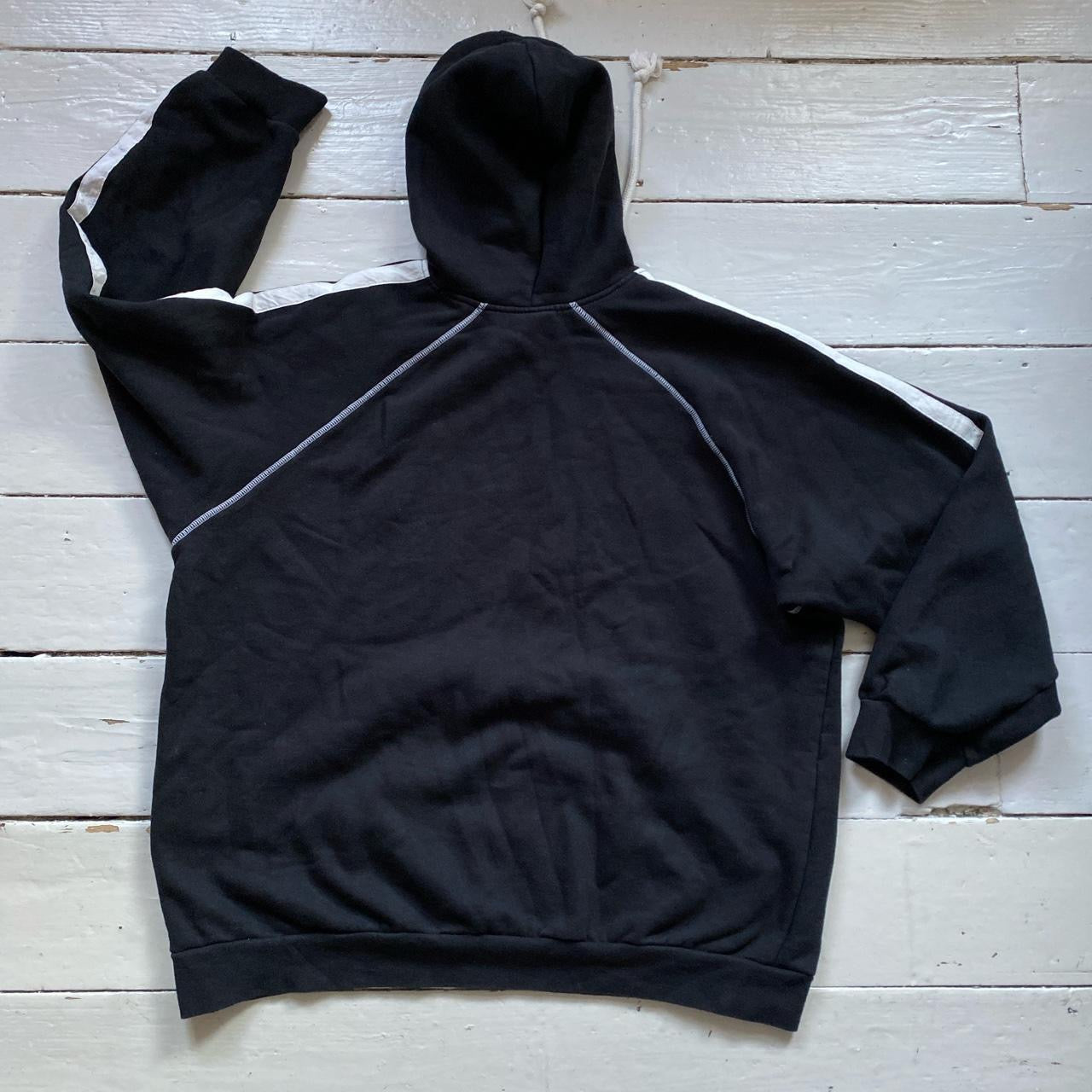 Triumph Vintage Black Contrast Stitch Hoodie (XXL)