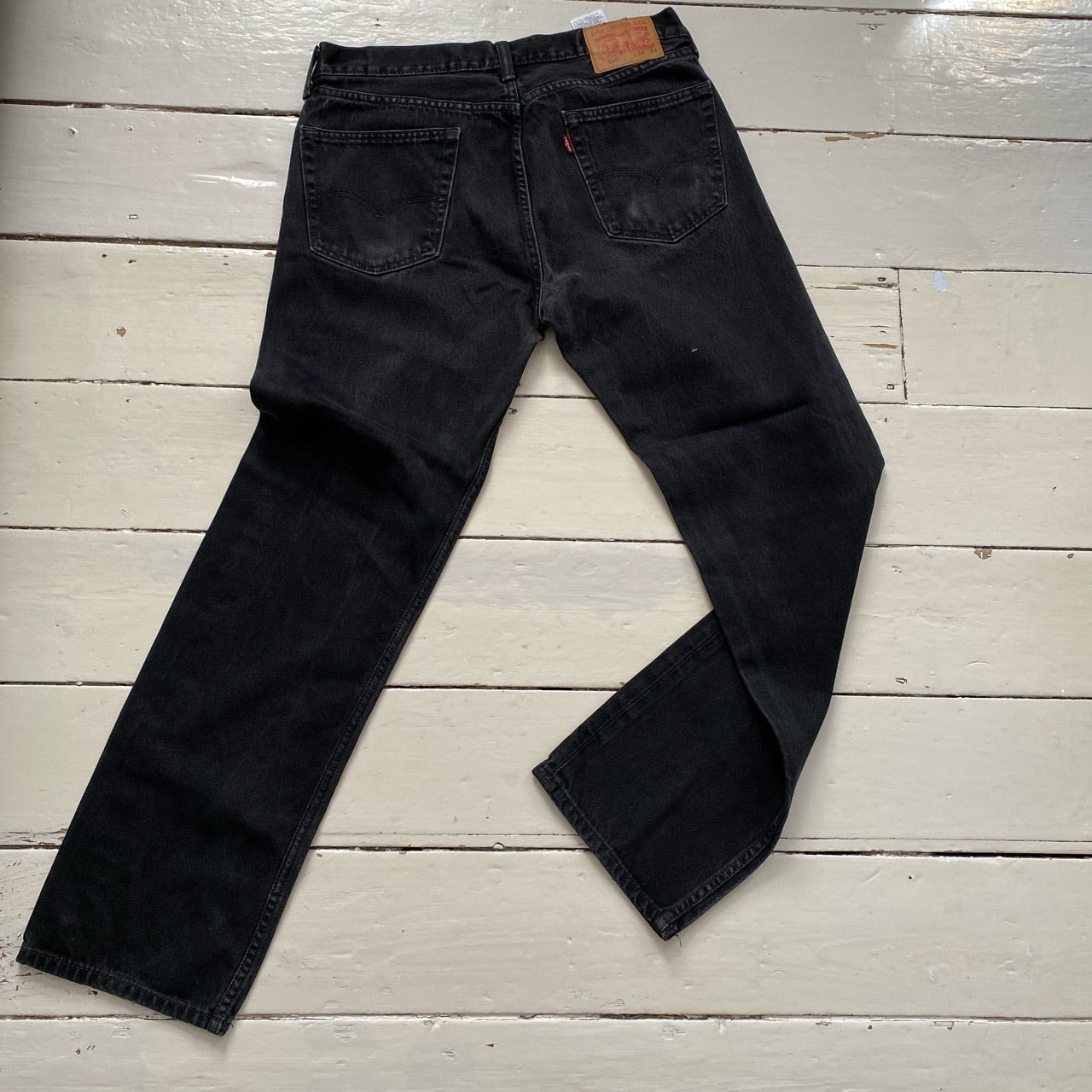 Levis 505 Black Jeans (34/31)