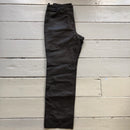 Jaeger Brown Leather Trousers (32/30)