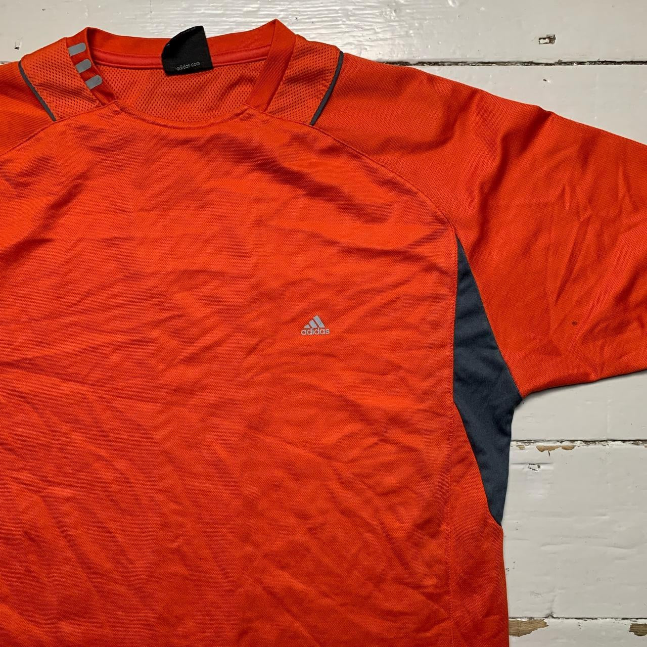 Adidas Vintage Orange T Shirt (Large)