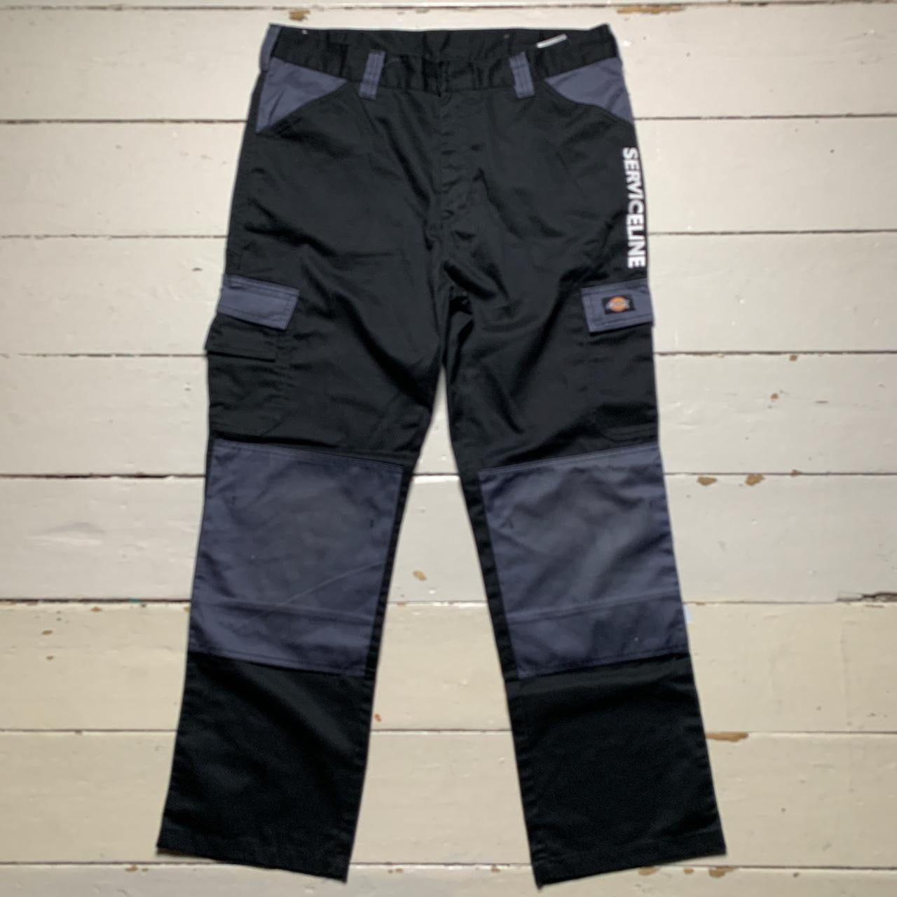 Dickie Black and Grey Trousers (36/32)