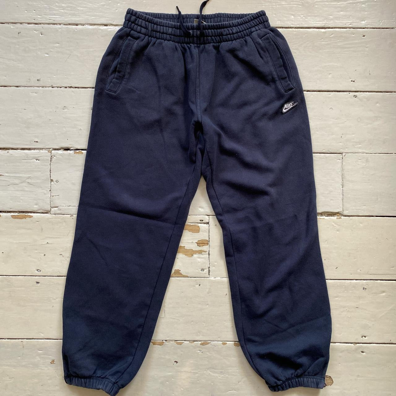 Nike Swoosh Navy Joggers (Medium)