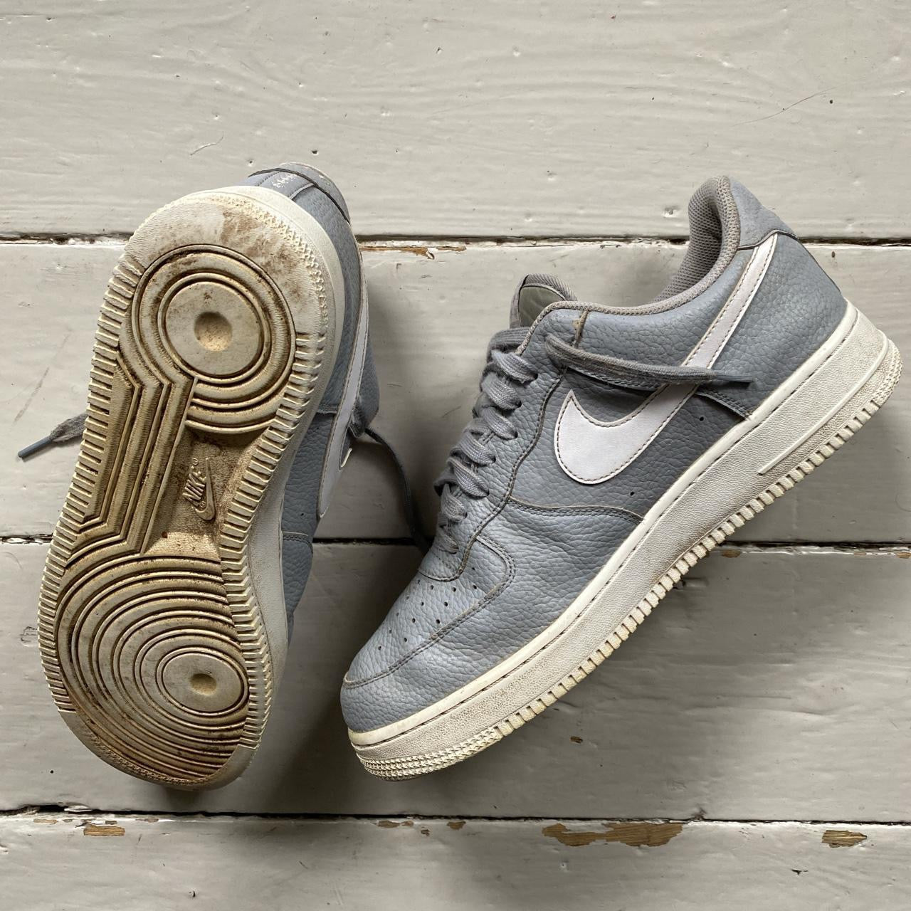 Nike Air Force 1 Grey and White (UK 10.5)