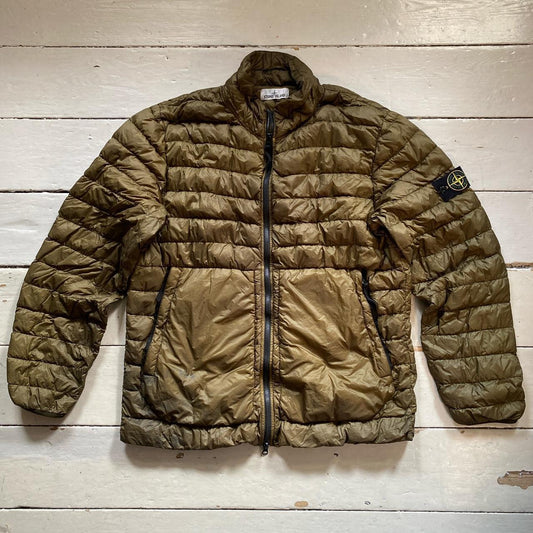 Stone Island Garment Dyed Micro Yarn Down Jacket (XXL)