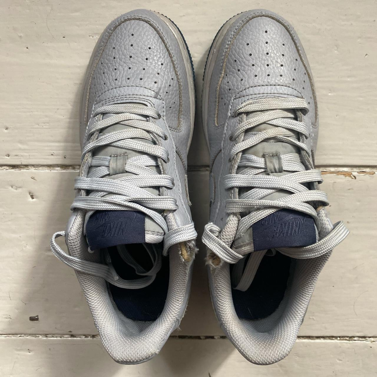 Nike Air Force 1 Grey and Navy (UK 4)