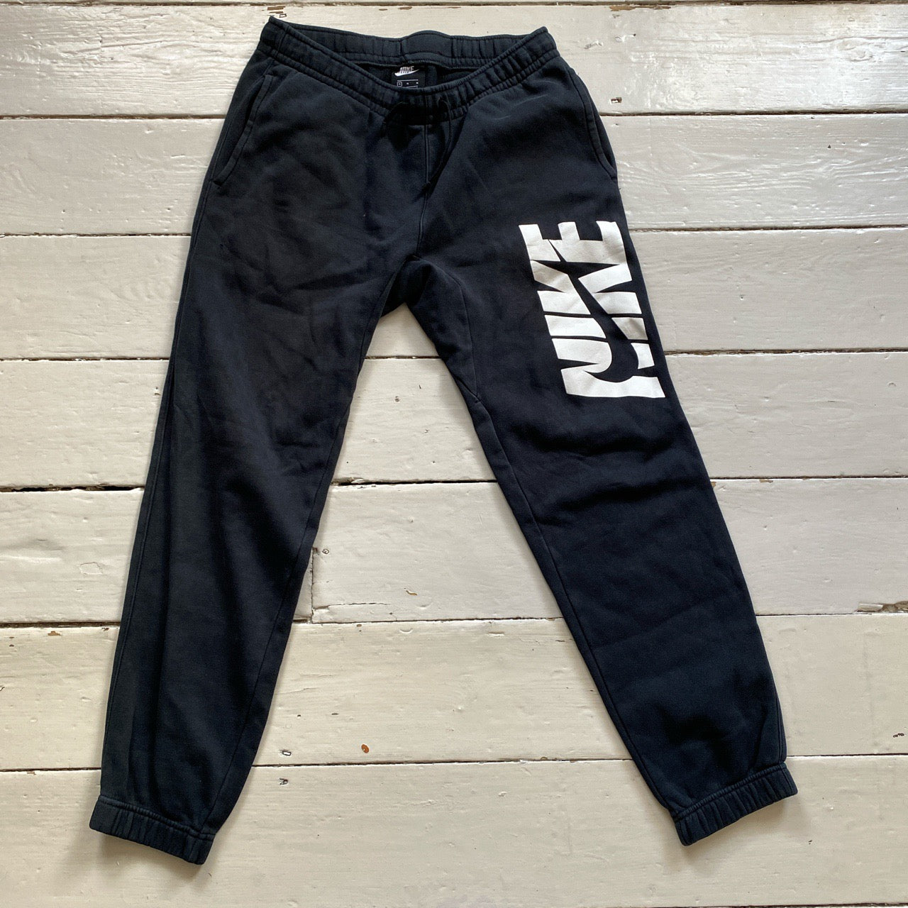 Nike Club Swoosh Black Joggers (Medium)