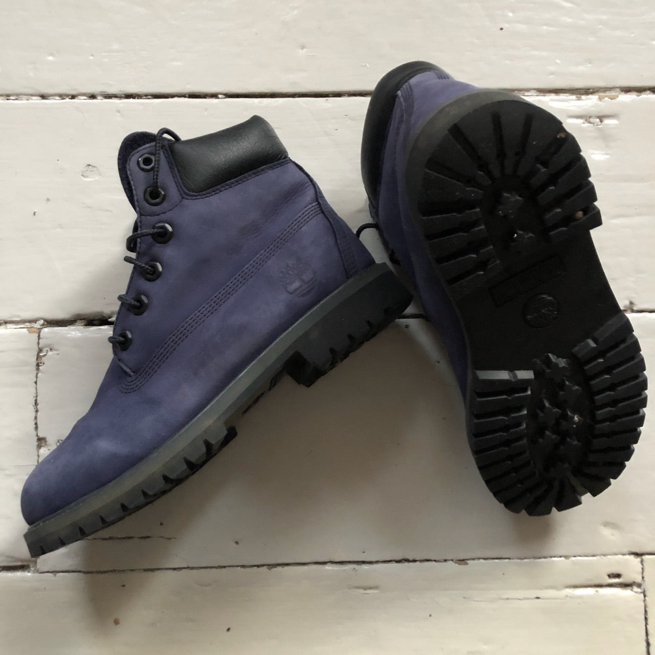 Timberland Navy Suede Boots (UK 5)