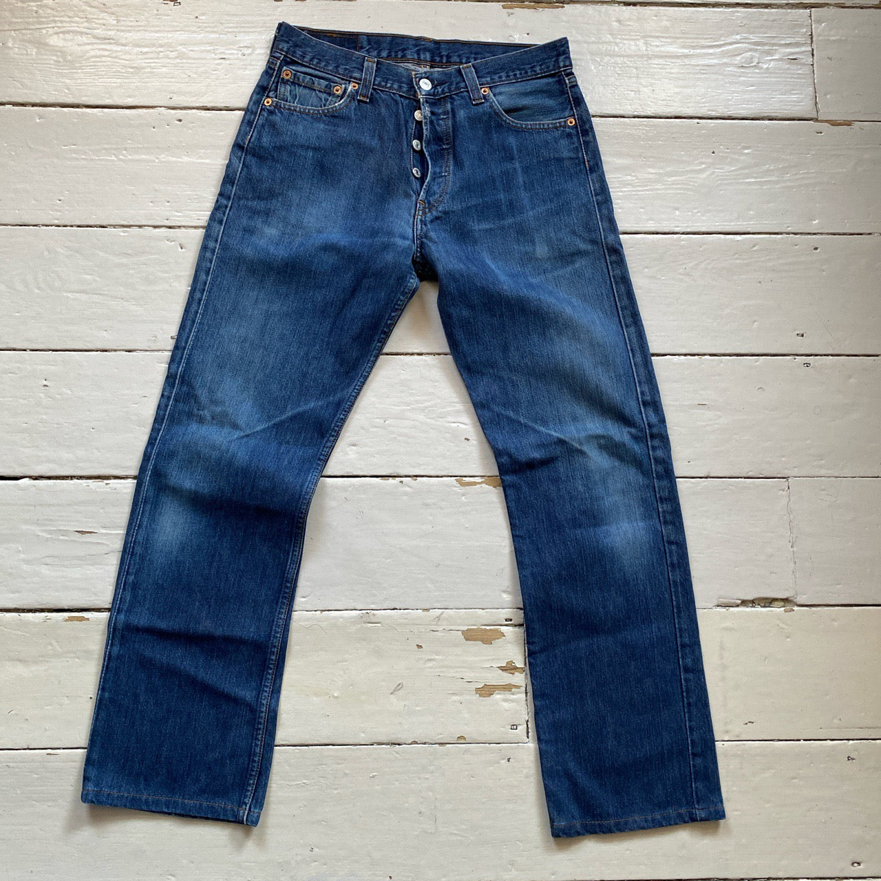 Levis 501 Navy Jeans (30/29)