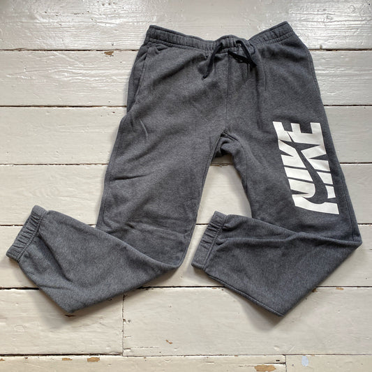 Nike Club Spellout Grey Joggers (Large)