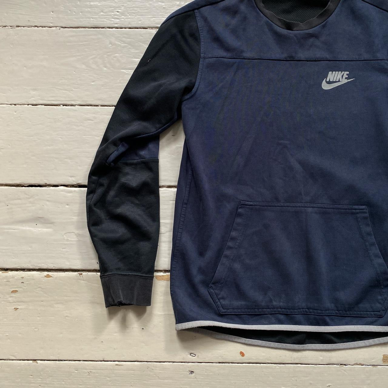 Nike Swoosh Navy Jumper (Small)