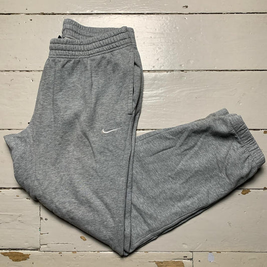 Nike Swoosh Joggers Grey and White (Large)