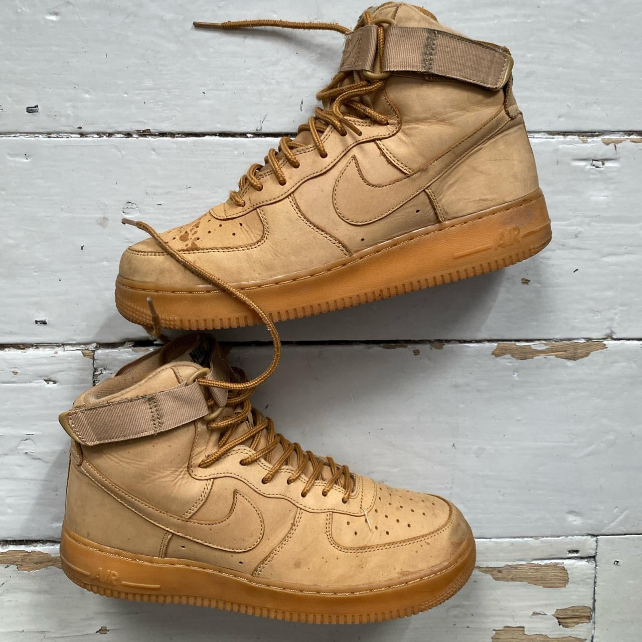 Nike Air Force 1 Nubuck Wheat High (UK 9)