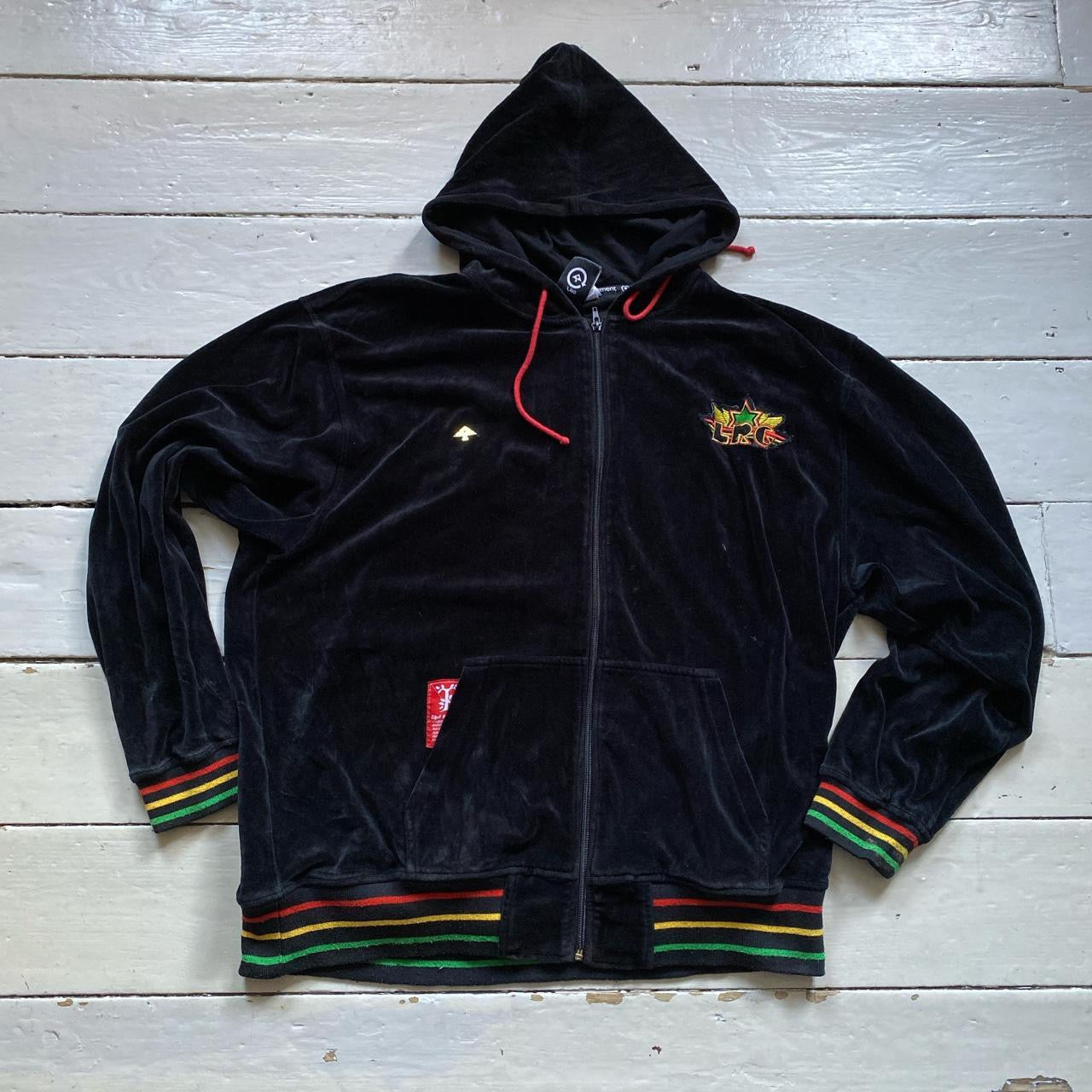 LRQ Velour Rasta Hoodie (Large)