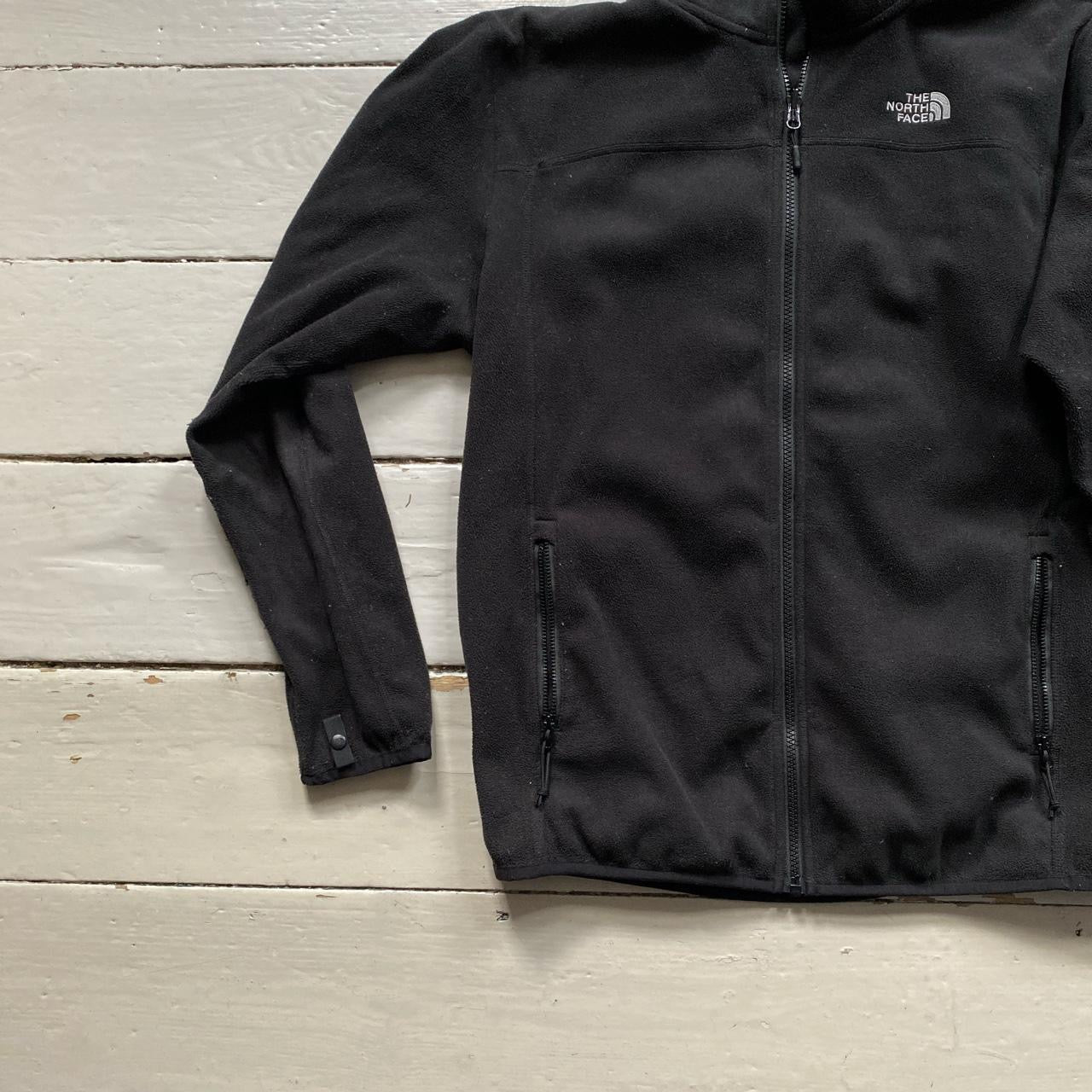 The North Face Black Fleece Zip Jumper (Large)