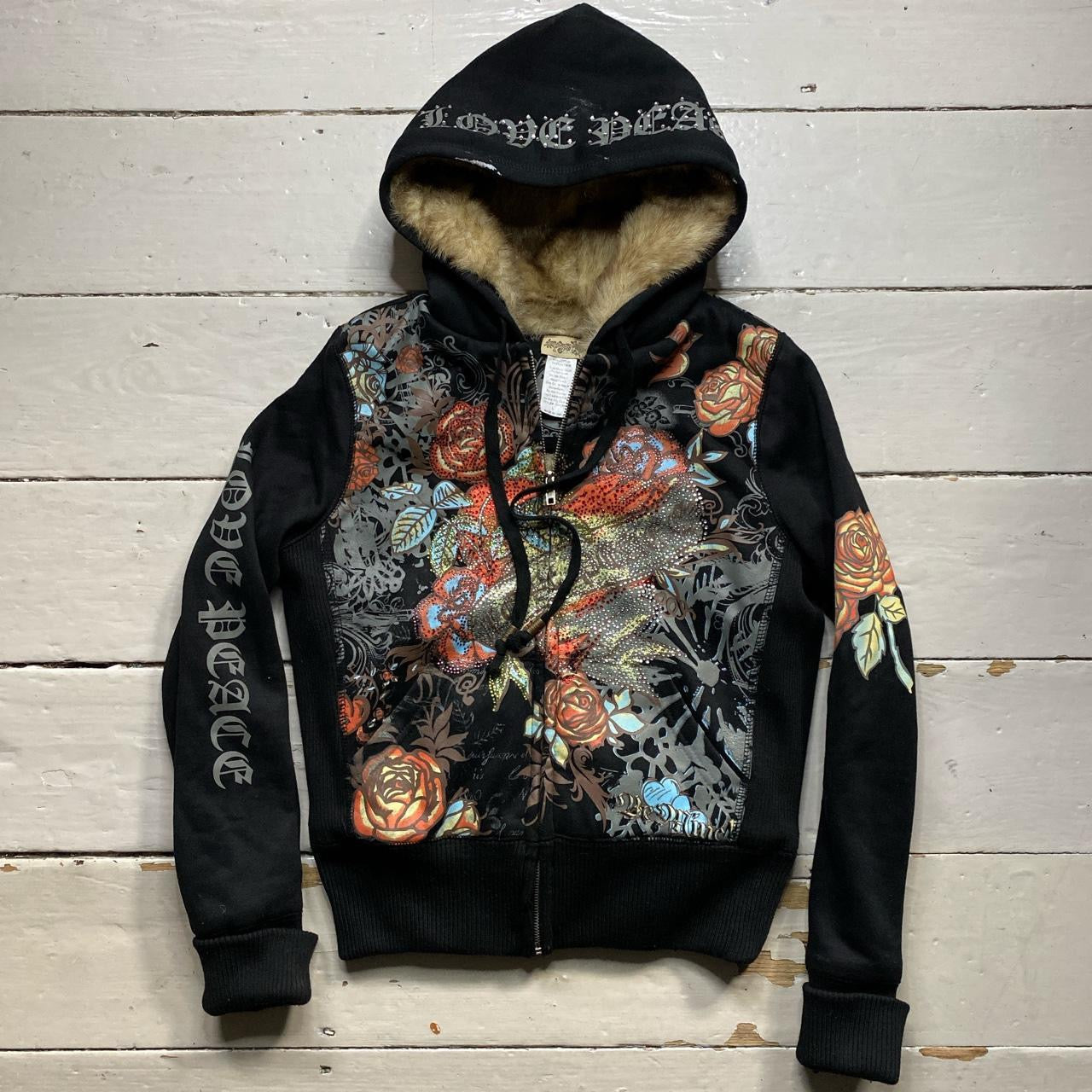 Sanjoy Fur Vintage Hoodie (Womens Small)