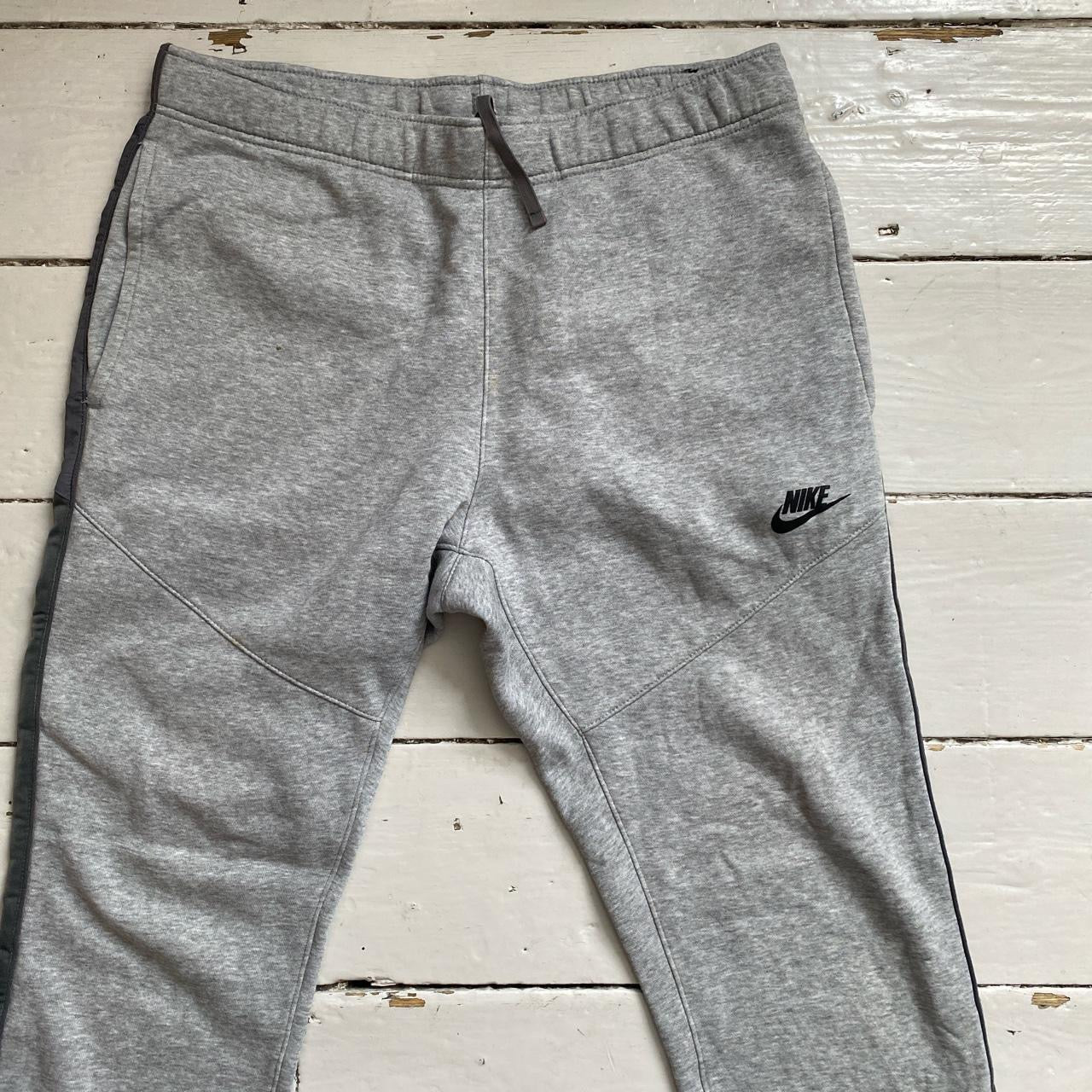 Nike Swoosh Grey Joggers (Medium)