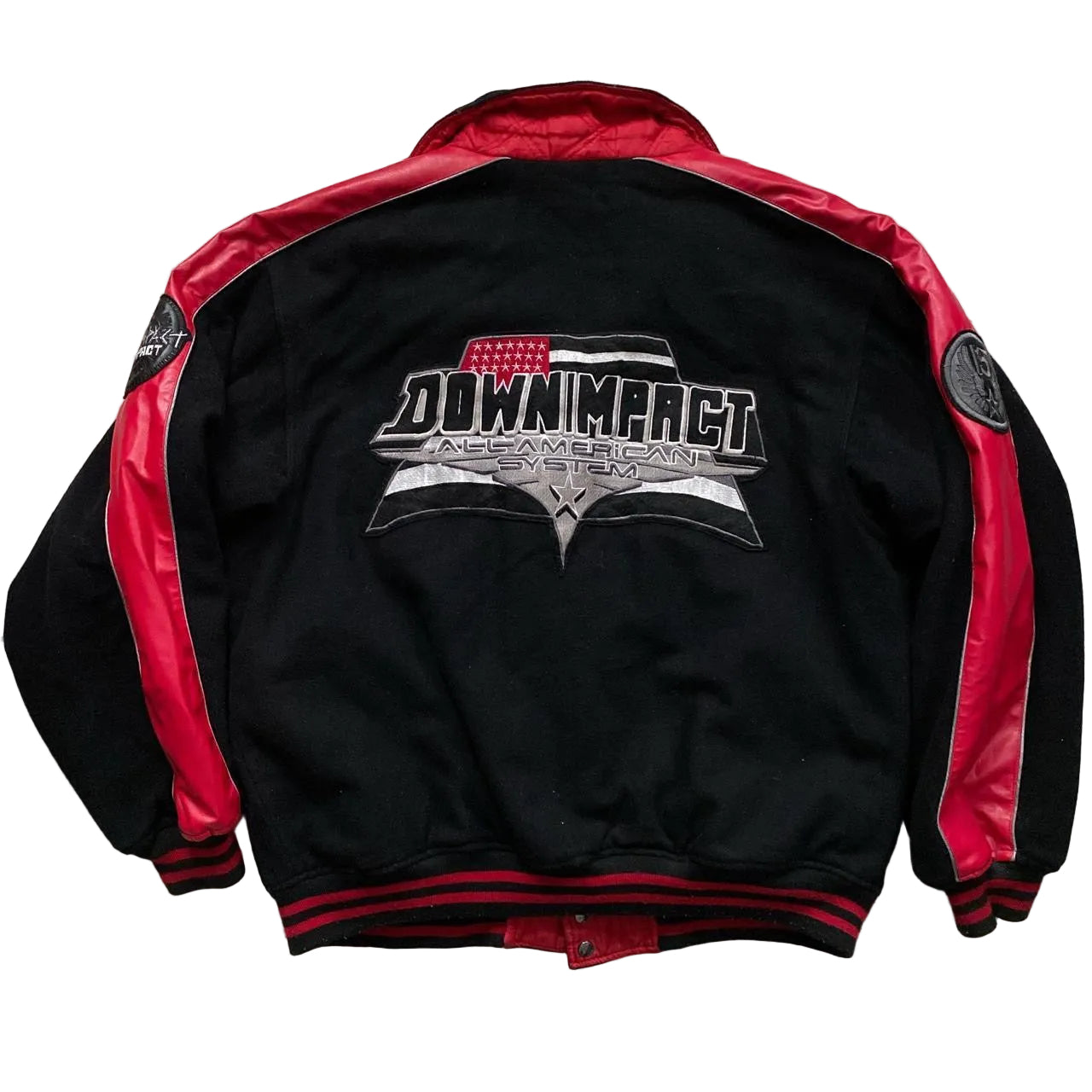 Down Impact Vintage Leather Wool Jacket (2XL)