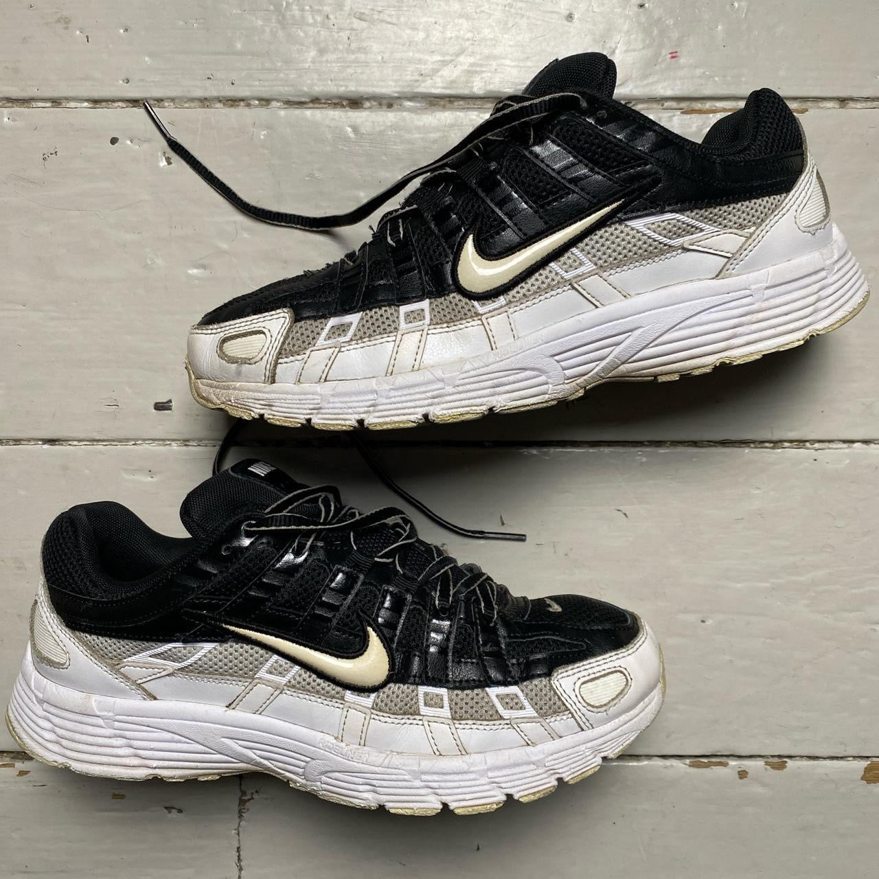 Nike P-6000 Black and White Womens (UK 7)