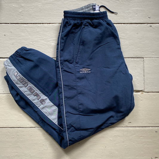 Umbro Spellout Navy Shell Bottoms (Medium)