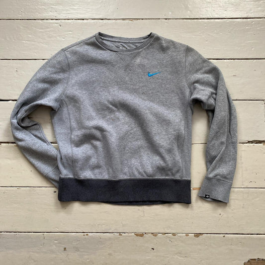 Nike Swoosh Grey Jumper (Medium)