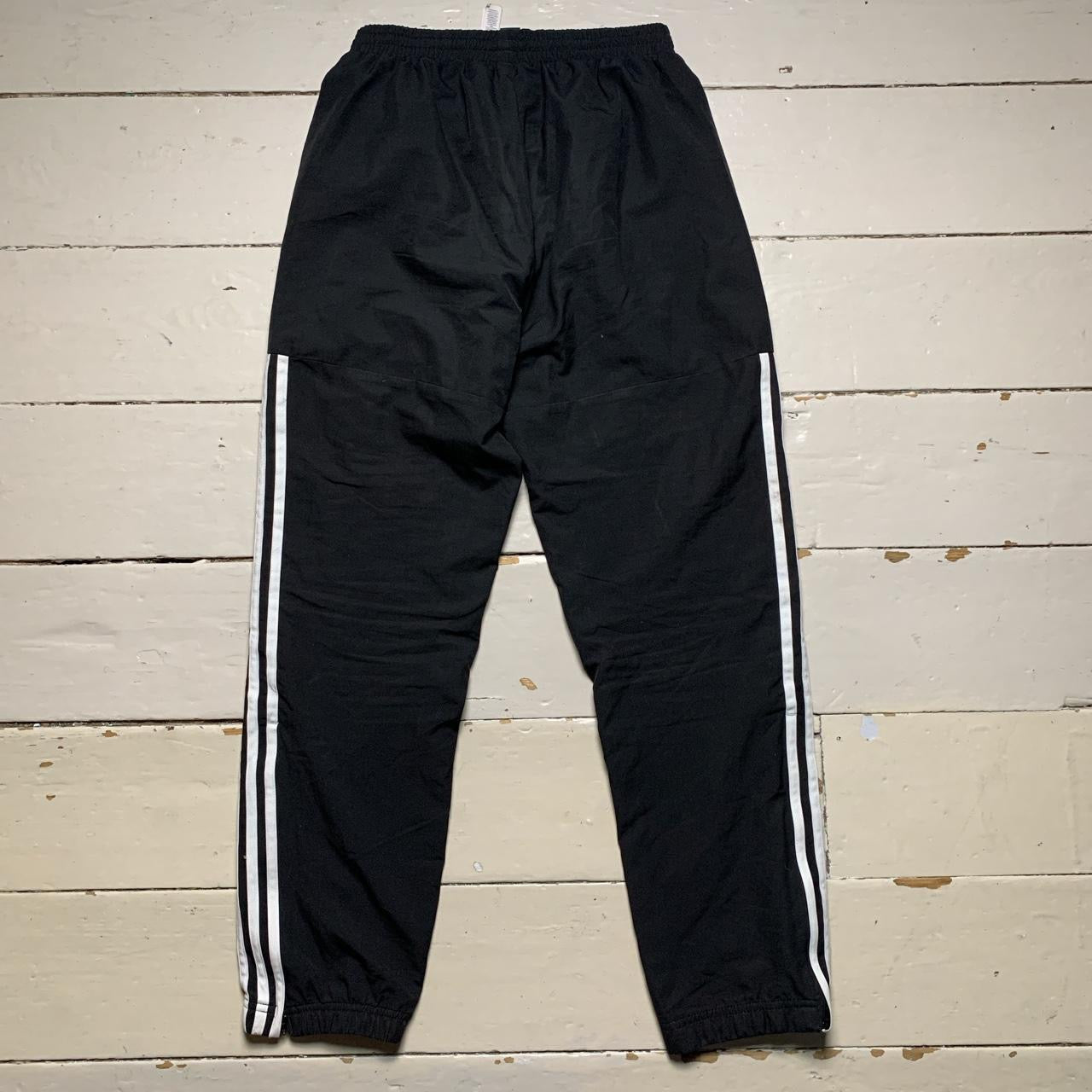 Adidas Black and White Shell Bottoms (Small)