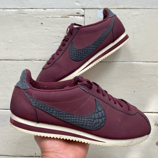 Nike Cortez Burgundy Trainers (UK 10)