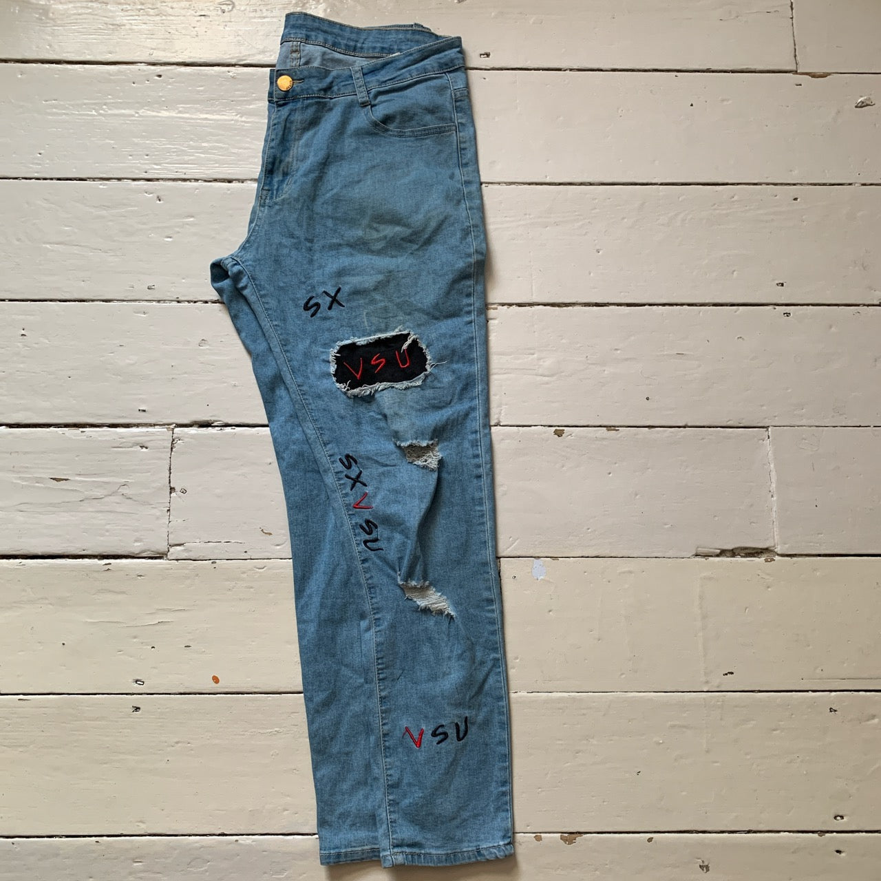 SX VSU Slim Fit Patch Jeans (34/30)