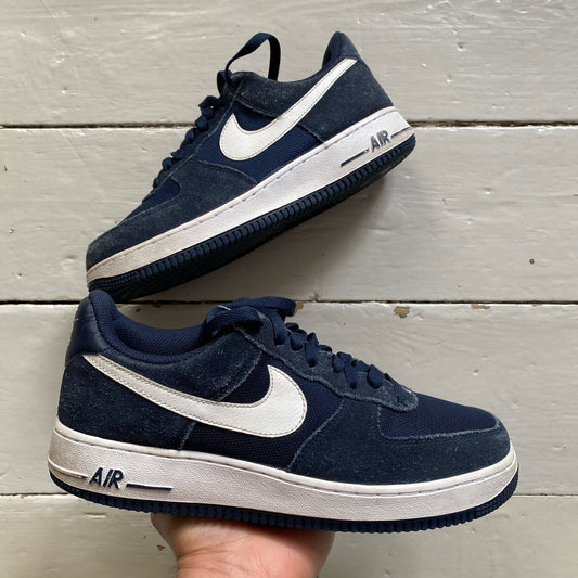 Nike Air Force 1 Navy and White (UK 7)