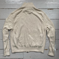 Polo Ralph Lauren Zip Cream Jumper (XL)