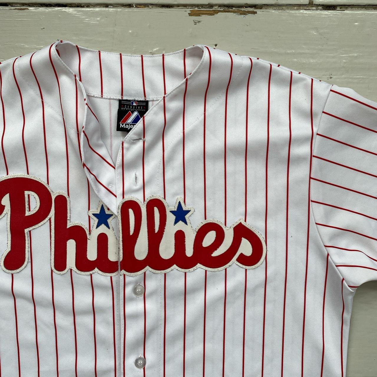 Majestic Phillies Baseball Shirt (Medium)