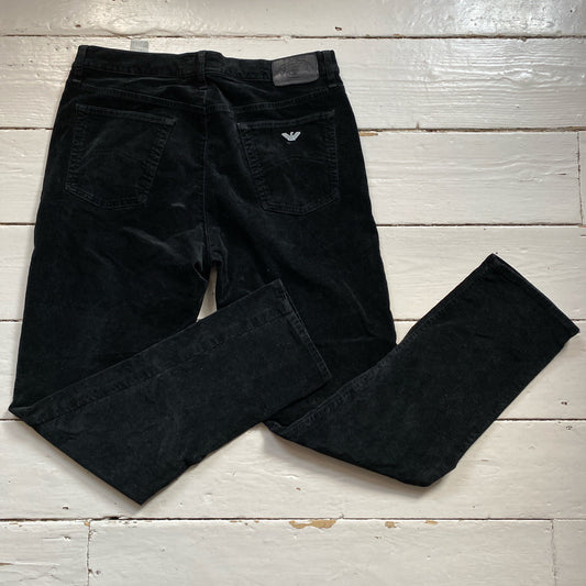 Armani Vintage Black Velvet Corduroy Jeans (38/31)