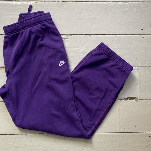 Nike Swoosh Purple Joggers (Large)