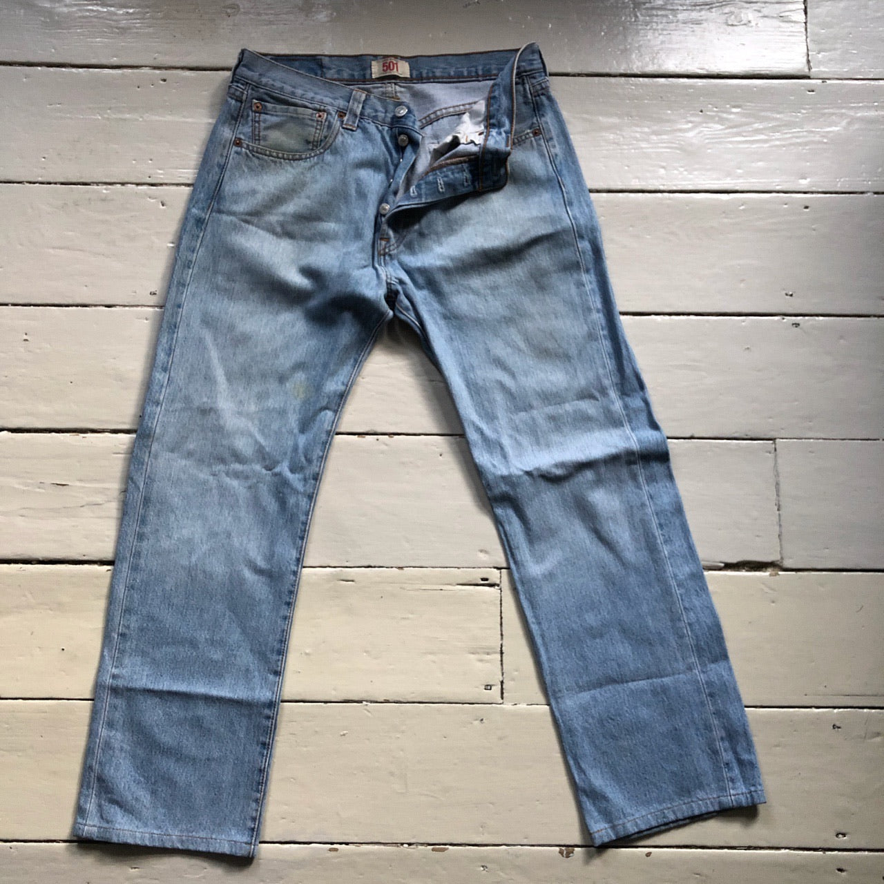 Levis 501 Light Wash Jeans (32/28)