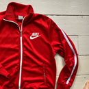 Nike Swoosh Spellout Red Track Jacket (Large)