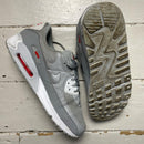 Nike Air Max 90 Silver and Red (UK 11)