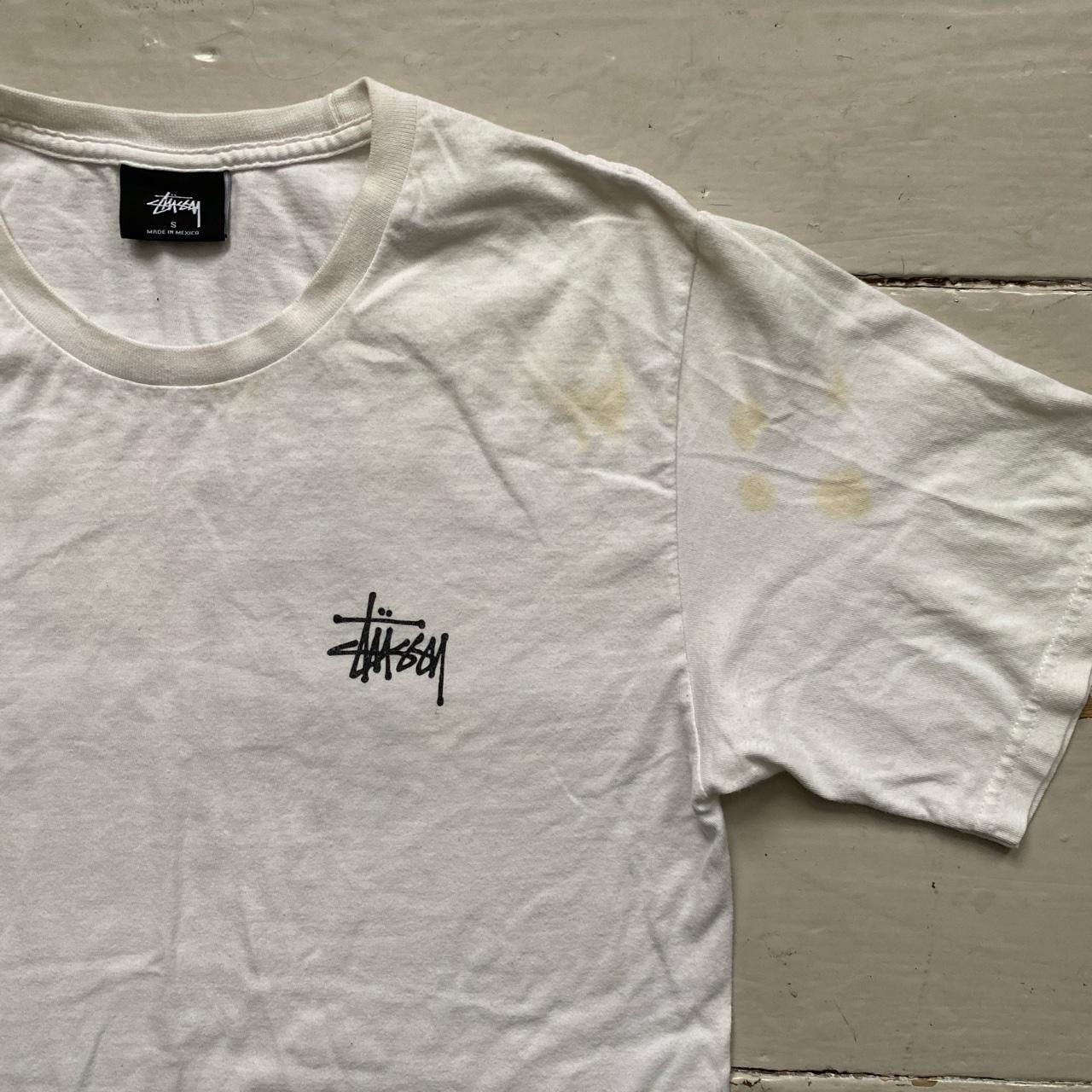 Stussy White T Shirt (Small)