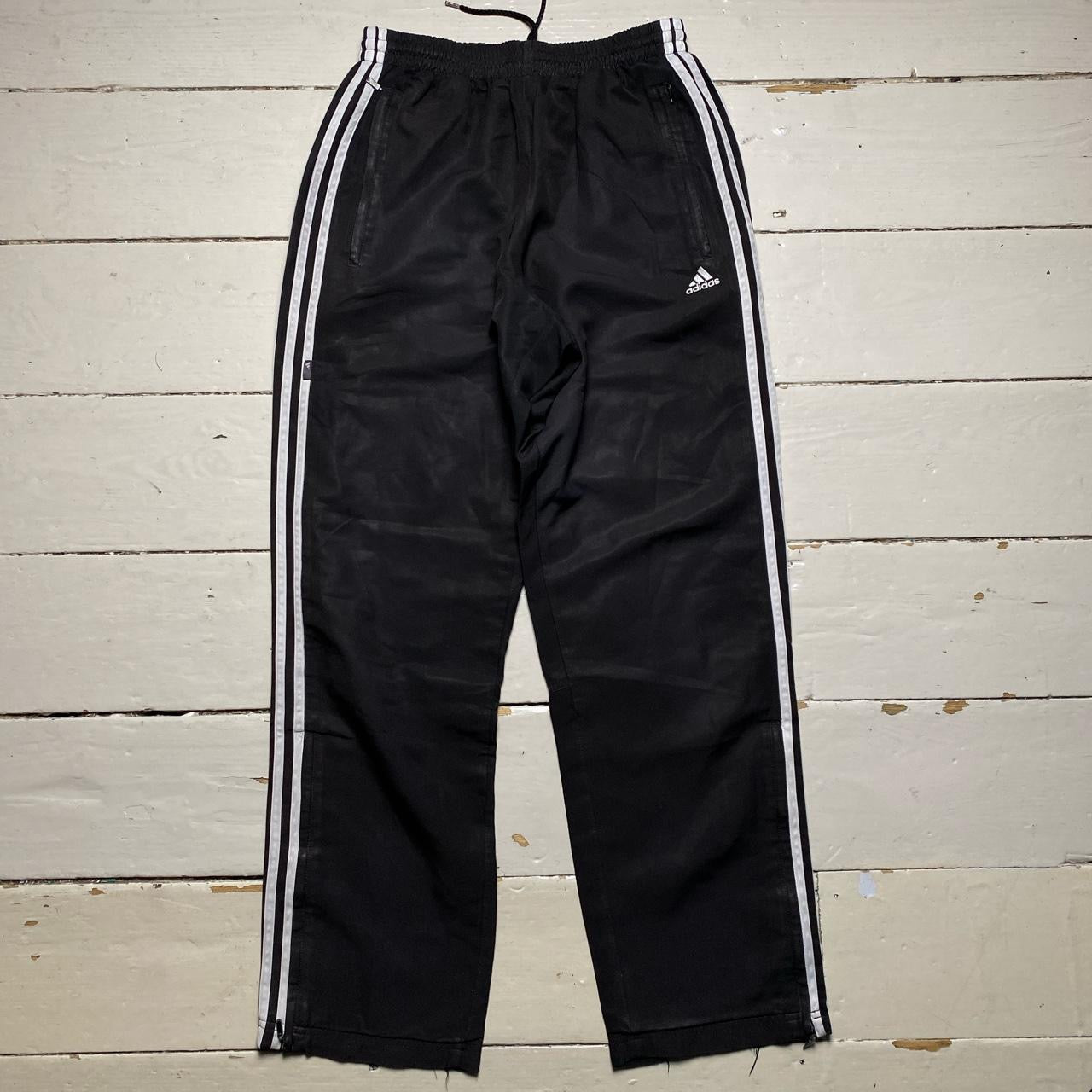 Adidas Black Baggy Shell Bottoms (Small)